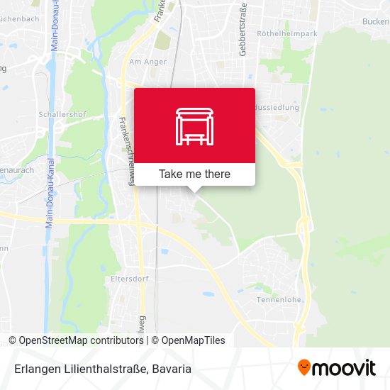 Erlangen Lilienthalstraße map