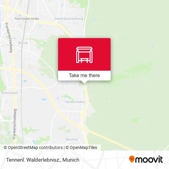 Карта Tennenl. Walderlebnisz.
