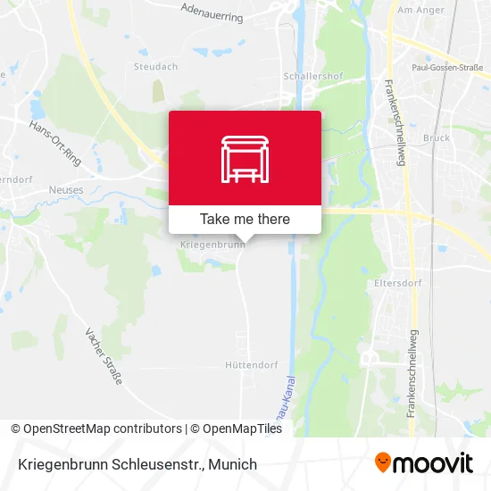 Карта Kriegenbrunn Schleusenstr.