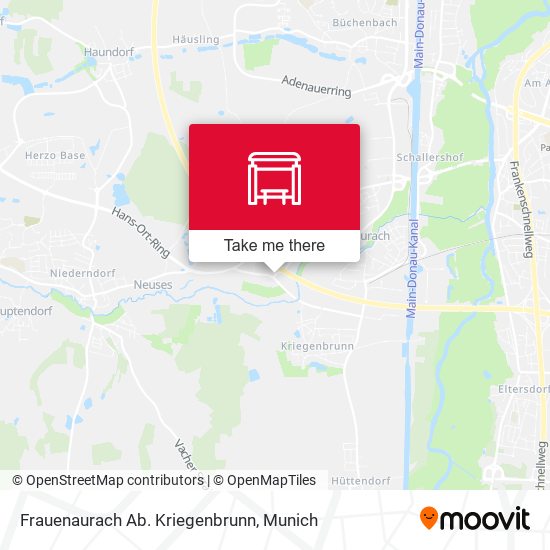Frauenaurach Ab. Kriegenbrunn map