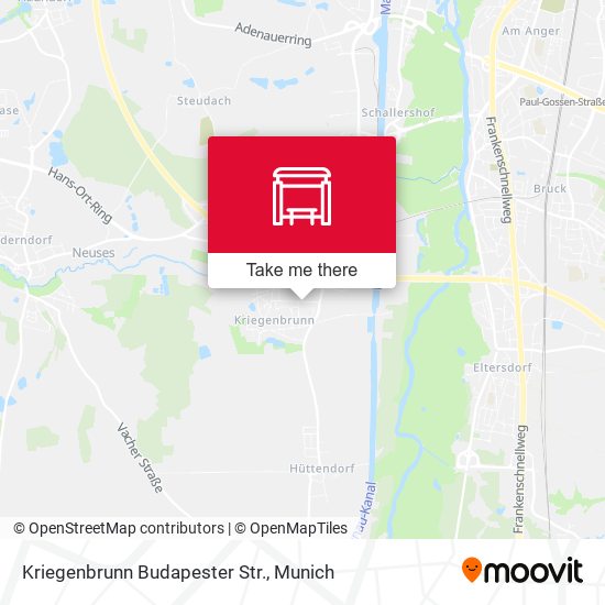 Kriegenbrunn Budapester Str. map