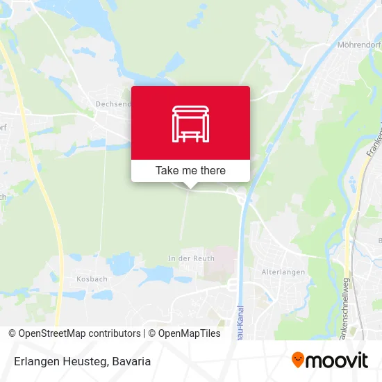 Карта Erlangen Heusteg