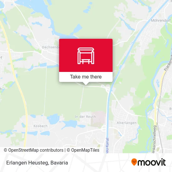 Карта Erlangen Heusteg