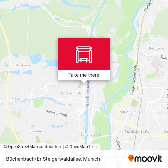 Карта Büchenbach/Er Steigerwaldallee
