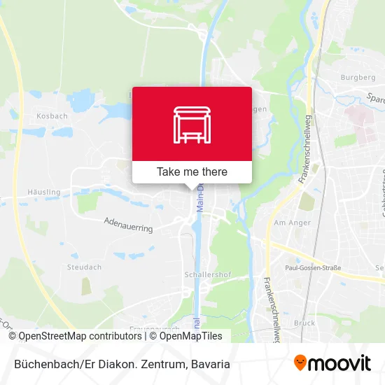 Карта Büchenbach/Er Diakon. Zentrum