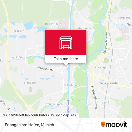 Карта Erlangen am Hafen