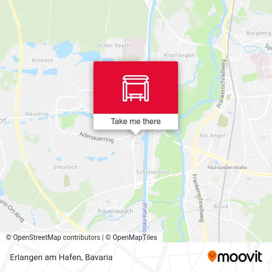 Карта Erlangen am Hafen