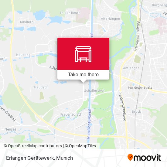 Erlangen Gerätewerk map
