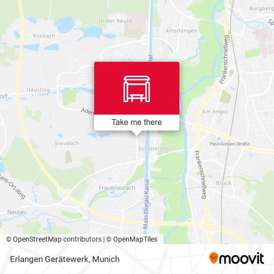 Карта Erlangen Gerätewerk