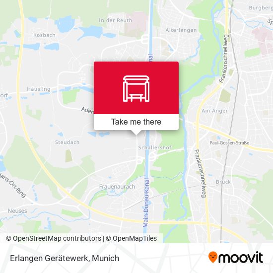 Erlangen Gerätewerk map
