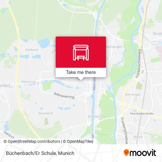 Карта Büchenbach/Er Schule