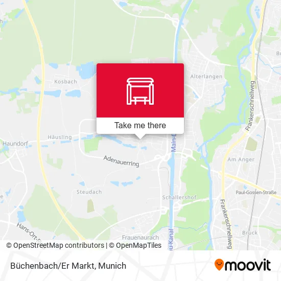 Карта Büchenbach/Er Markt