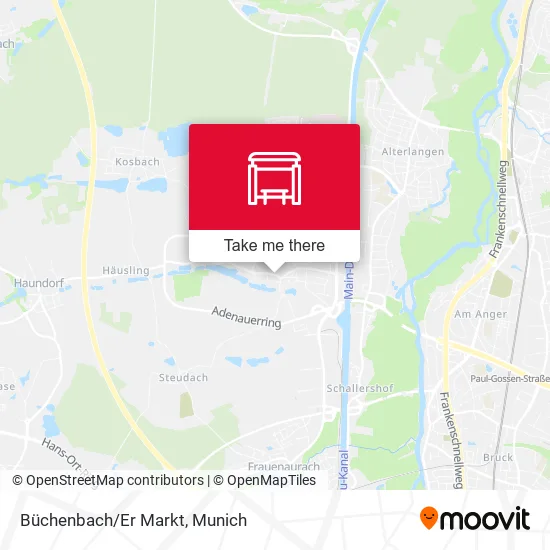 Карта Büchenbach/Er Markt