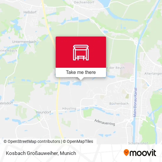 Карта Kosbach Großauweiher