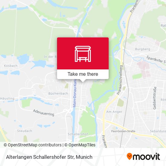 Alterlangen Schallershofer Str map