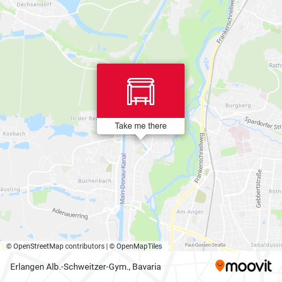 Erlangen Alb.-Schweitzer-Gym. map