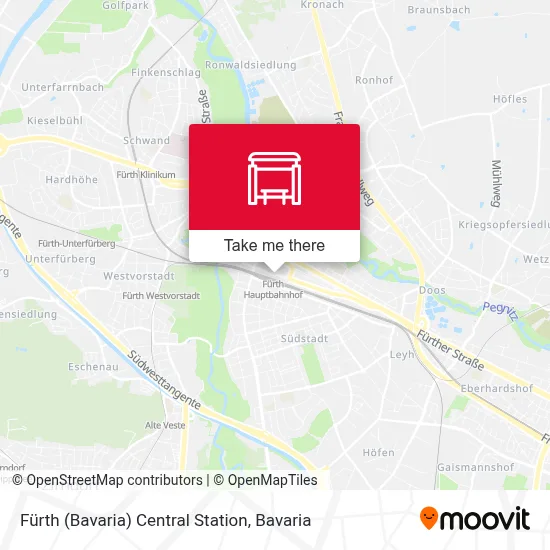 Fürth (Bay) Hbf map