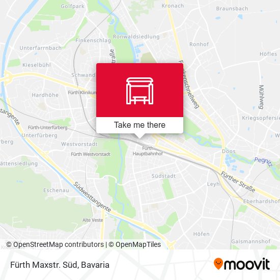 Fürth Maxstr. Süd map