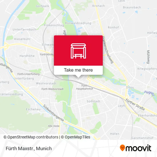 Карта Fürth Maxstr.