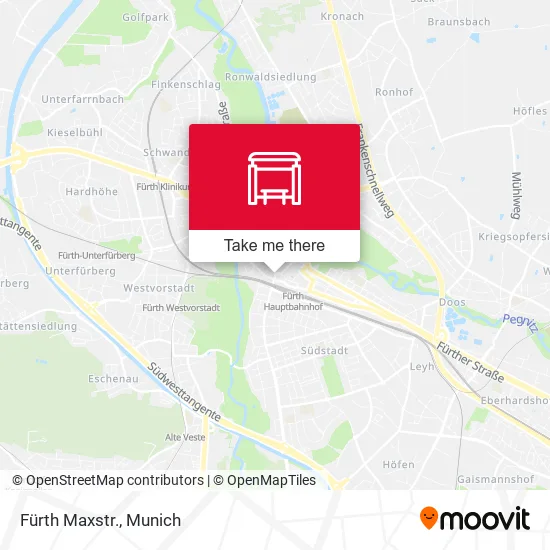 Карта Fürth Maxstr.