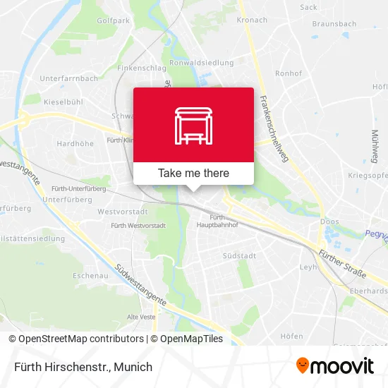 Карта Fürth Hirschenstr.