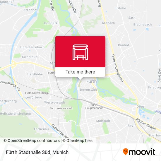 Fürth Stadthalle Süd map