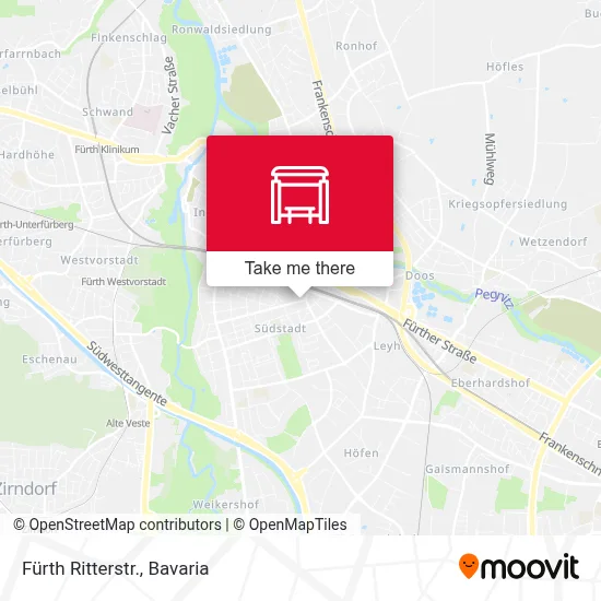 Fürth Ritterstr. map
