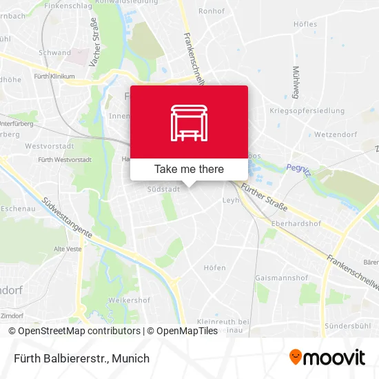Карта Fürth Balbiererstr.