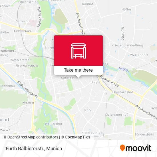 Карта Fürth Balbiererstr.