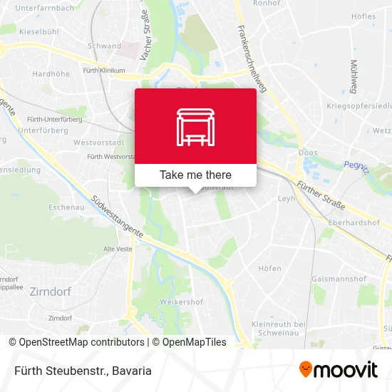 Fürth Steubenstr. map