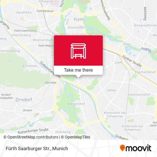 Fürth Saarburger Str. map