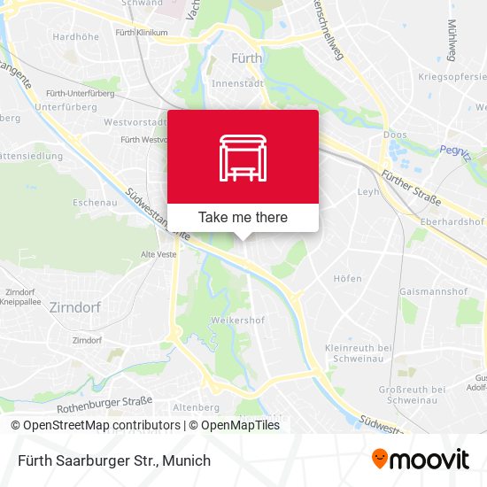 Fürth Saarburger Str. map