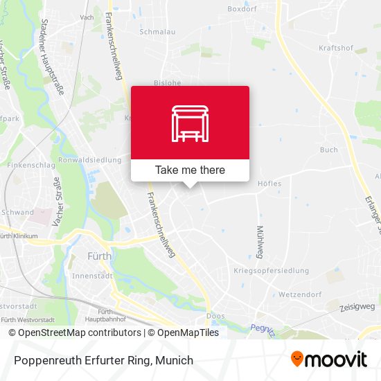 Poppenreuth Erfurter Ring map