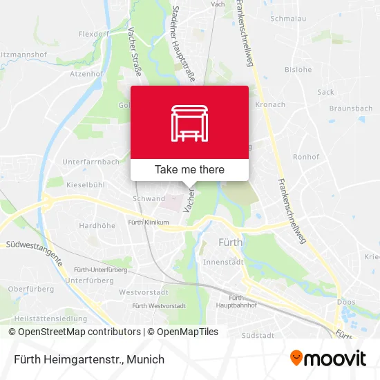 Карта Fürth Heimgartenstr.