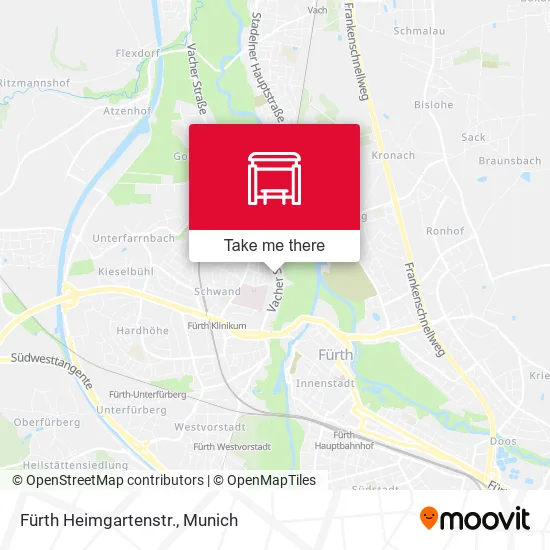 Карта Fürth Heimgartenstr.