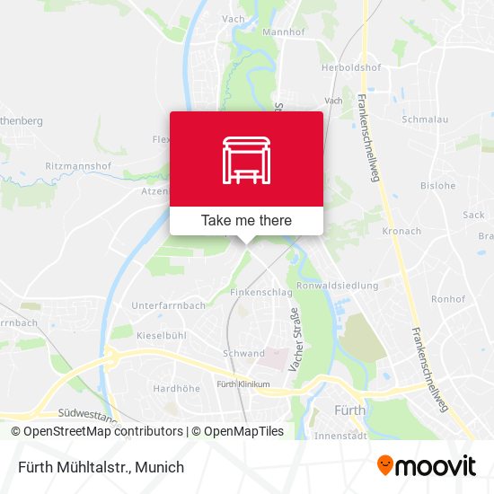 Карта Fürth Mühltalstr.