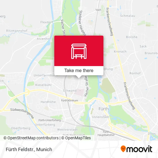 Карта Fürth Feldstr.