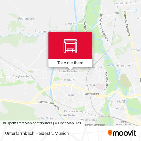 Карта Unterfarrnbach Heidestr.