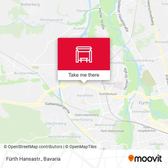 Карта Fürth Hansastr.