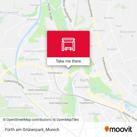 Fürth am Grünerpark map