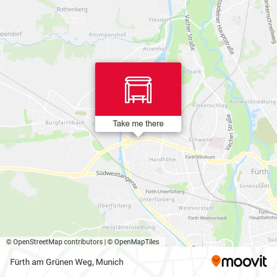 Карта Fürth am Grünen Weg