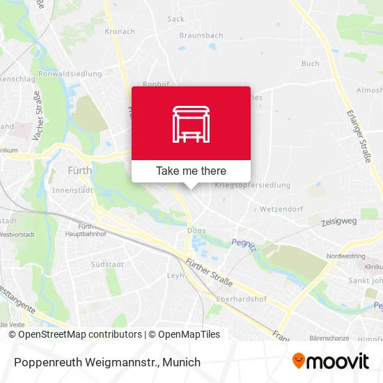 Карта Poppenreuth Weigmannstr.