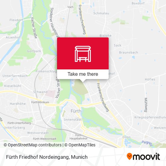 Fürth Friedhof Nordeingang map