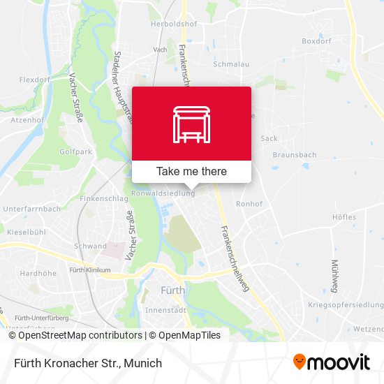 Fürth Kronacher Str. map