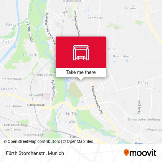 Карта Fürth Storchenstr.