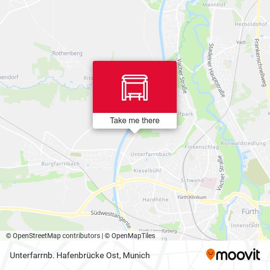 Unterfarrnb. Hafenbrücke Ost map