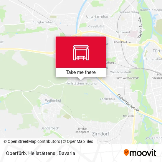 Карта Oberfürb. Heilstättens.