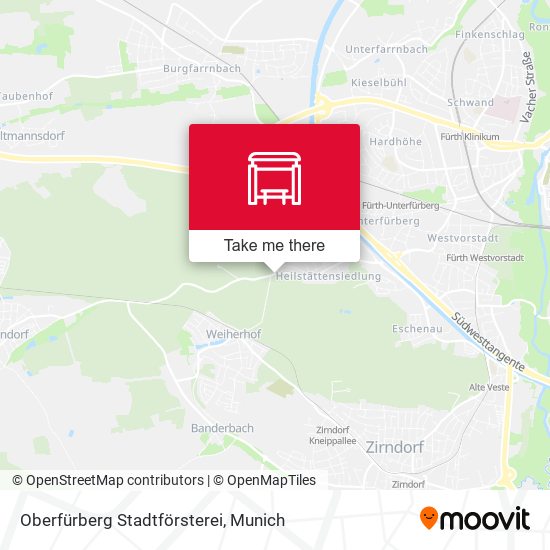 Oberfürberg Stadtförsterei map