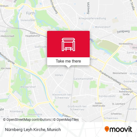 Nürnberg Leyh Kirche map