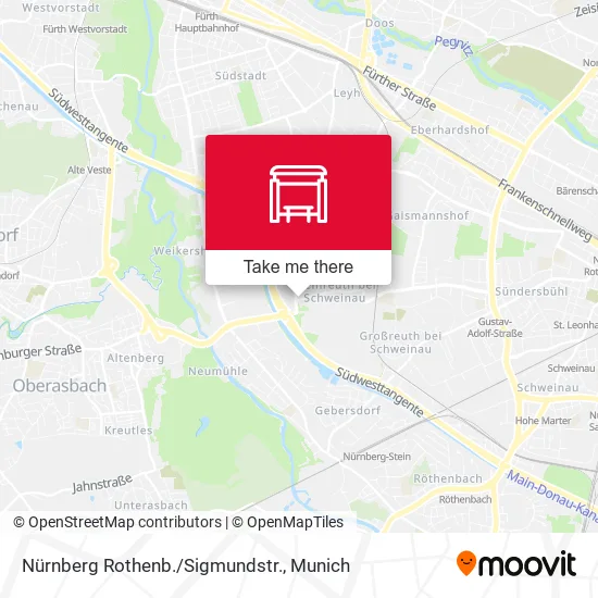 Карта Nürnberg Rothenb./Sigmundstr.